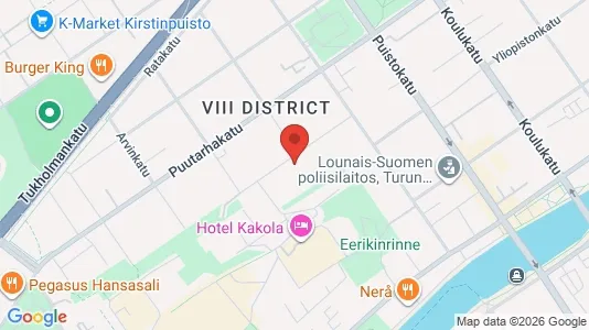 Apartments for rent i Turku - kort over placeringen