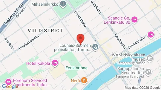 Apartments for rent i Turku - kort over placeringen