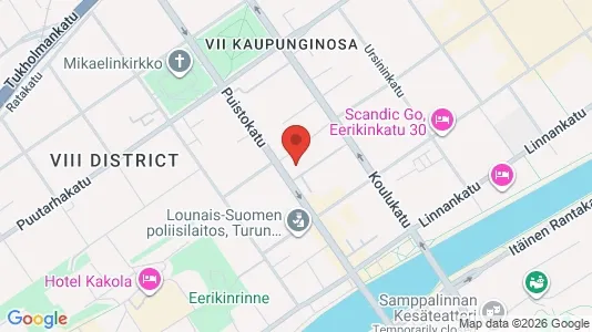 Apartments for rent i Turku - kort over placeringen