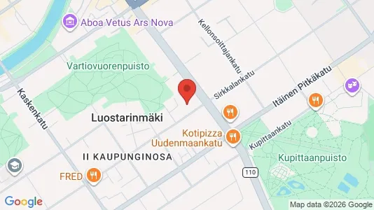 Apartments for rent i Turku - kort over placeringen