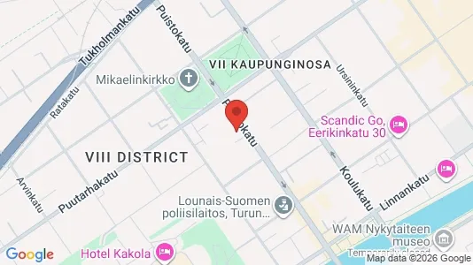 Apartments for rent i Turku - kort over placeringen