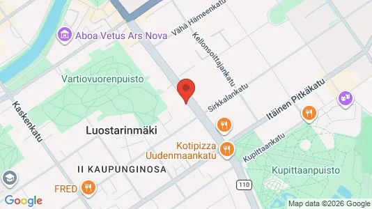 Apartments for rent i Turku - kort over placeringen