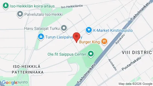 Apartments for rent i Turku - kort over placeringen