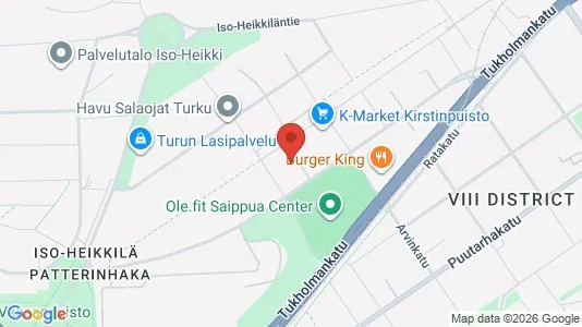 Apartments for rent i Turku - kort over placeringen
