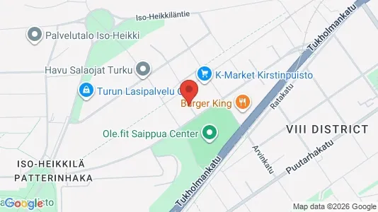 Apartments for rent i Turku - kort over placeringen