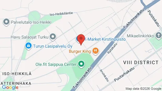 Apartments for rent i Turku - kort over placeringen