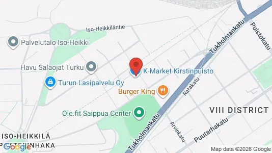 Apartments for rent i Turku - kort over placeringen