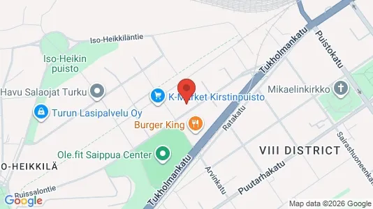 Apartments for rent i Turku - kort over placeringen