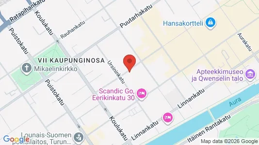 Apartments for rent i Turku - kort over placeringen