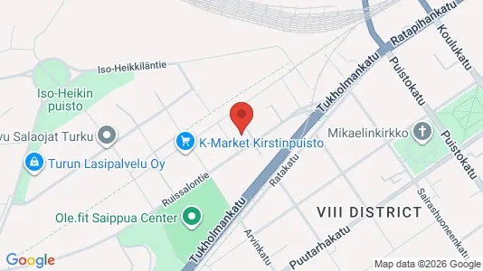 Apartments for rent i Turku - kort over placeringen