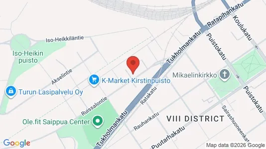 Apartments for rent i Turku - kort over placeringen