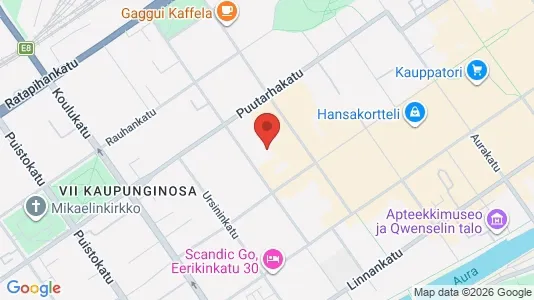 Apartments for rent i Turku - kort over placeringen