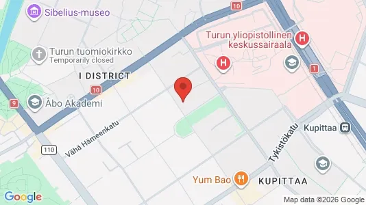 Apartments for rent i Turku - kort over placeringen