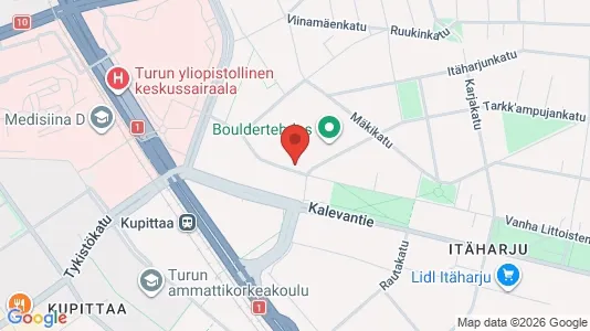 Apartments for rent i Turku - kort over placeringen