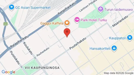 Apartments for rent i Turku - kort over placeringen