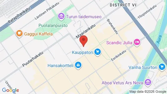 Apartments for rent i Turku - kort over placeringen