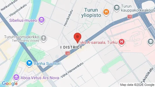 Apartments for rent i Turku - kort over placeringen
