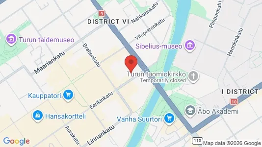 Apartments for rent i Turku - kort over placeringen