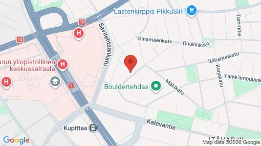 Apartments for rent i Turku - kort over placeringen