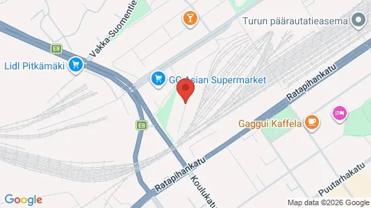 Apartments for rent i Turku - kort over placeringen