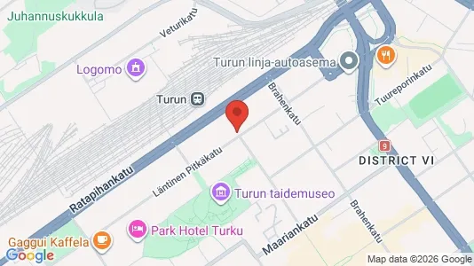 Apartments for rent i Turku - kort over placeringen