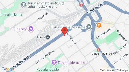 Apartments for rent i Turku - kort over placeringen