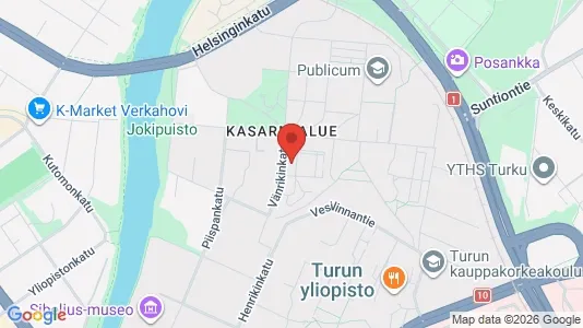 Apartments for rent i Turku - kort over placeringen