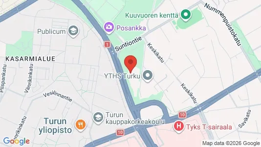 Apartments for rent i Turku - kort over placeringen