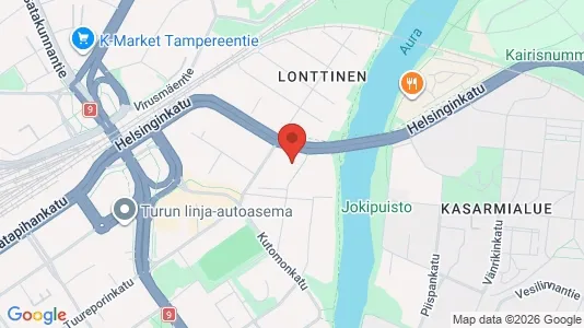 Apartments for rent i Turku - kort over placeringen