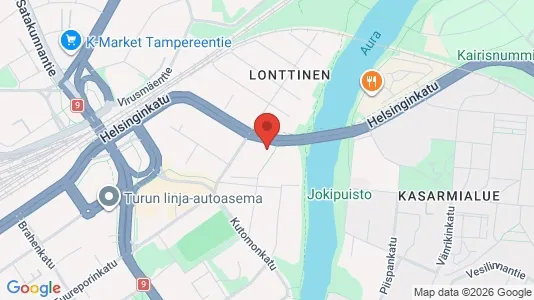 Apartments for rent i Turku - kort over placeringen