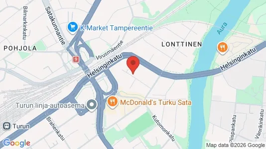 Apartments for rent i Turku - kort over placeringen