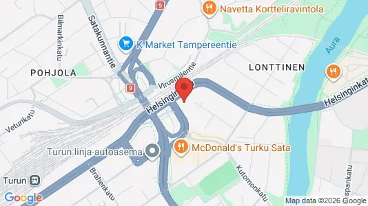 Apartments for rent i Turku - kort over placeringen