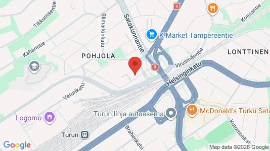 Apartments for rent i Turku - kort over placeringen