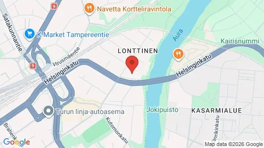 Apartments for rent i Turku - kort over placeringen