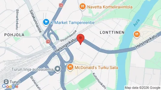 Apartments for rent i Turku - kort over placeringen