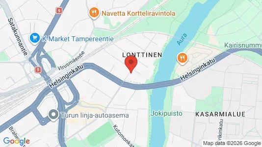 Apartments for rent i Turku - kort over placeringen