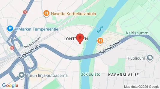 Apartments for rent i Turku - kort over placeringen