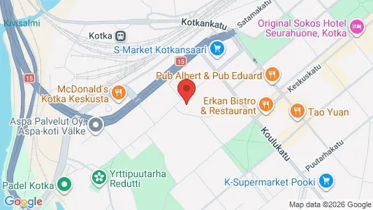 Apartments for rent i Kotka - kort over placeringen