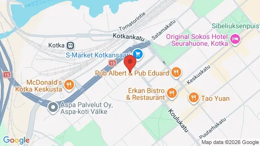Apartments for rent i Kotka - kort over placeringen