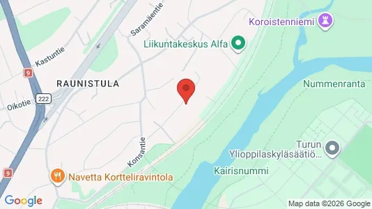 Apartments for rent i Turku - kort over placeringen