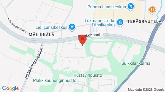 Apartments for rent i Turku - kort over placeringen