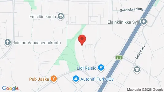 Apartments for rent i Raisio - kort over placeringen