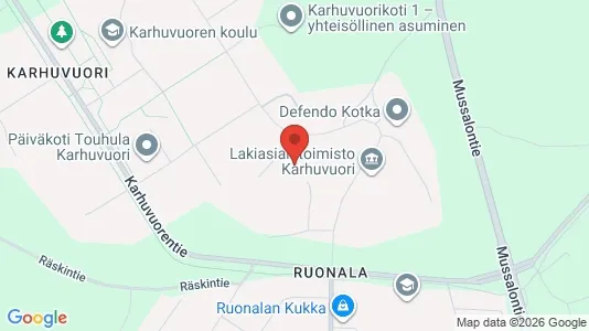 Apartments for rent i Kotka - kort over placeringen