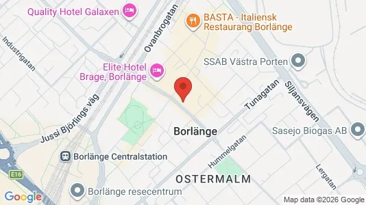 Apartments for rent i Borlänge - kort over placeringen