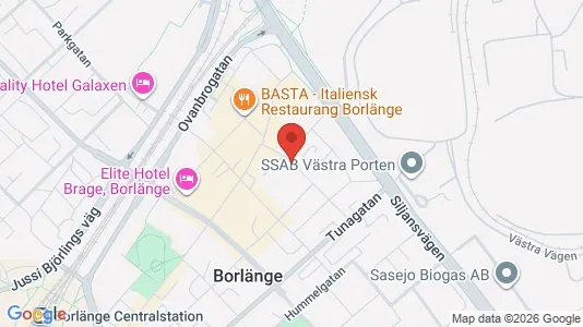 Apartments for rent i Borlänge - kort over placeringen
