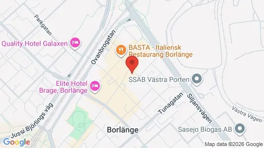 Apartments for rent i Borlänge - kort over placeringen
