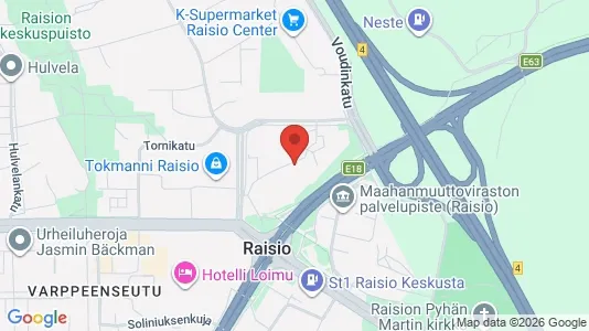 Apartments for rent i Raisio - kort over placeringen