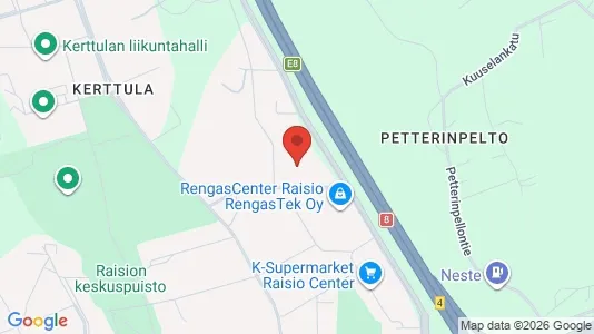 Apartments for rent i Raisio - kort over placeringen