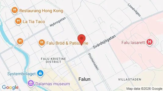 Apartments for rent i Falun - kort over placeringen