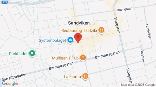 Apartments for rent i Sandviken - kort over placeringen